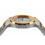 Left side of Pangino Augustan two-tone watch