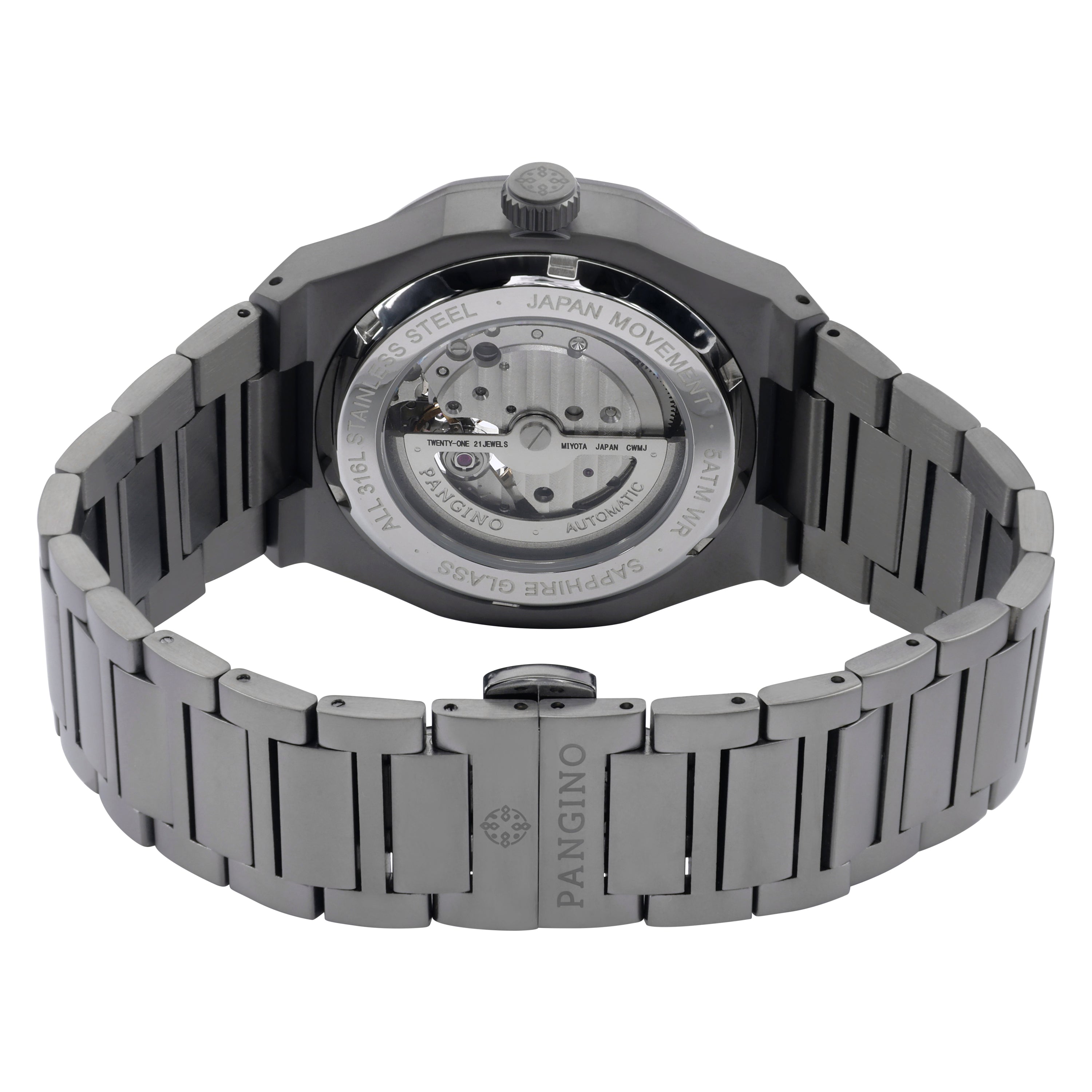 Back of Pangino Celestial Open Heart watch