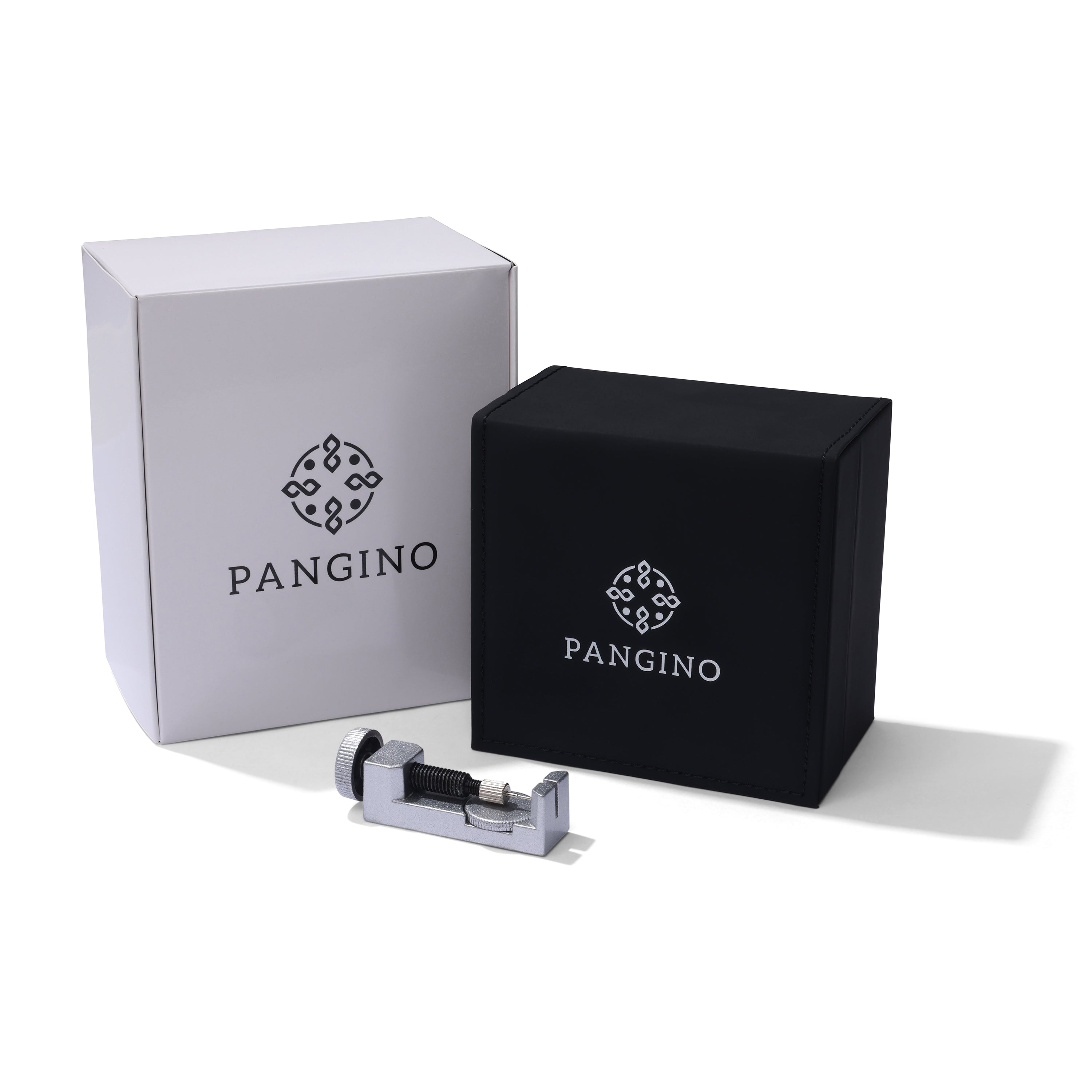 Pangino packaging with link removal tool