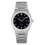 Front of Pangino Signature black dial watch