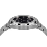 Left side of Pangino Signature black dial watch