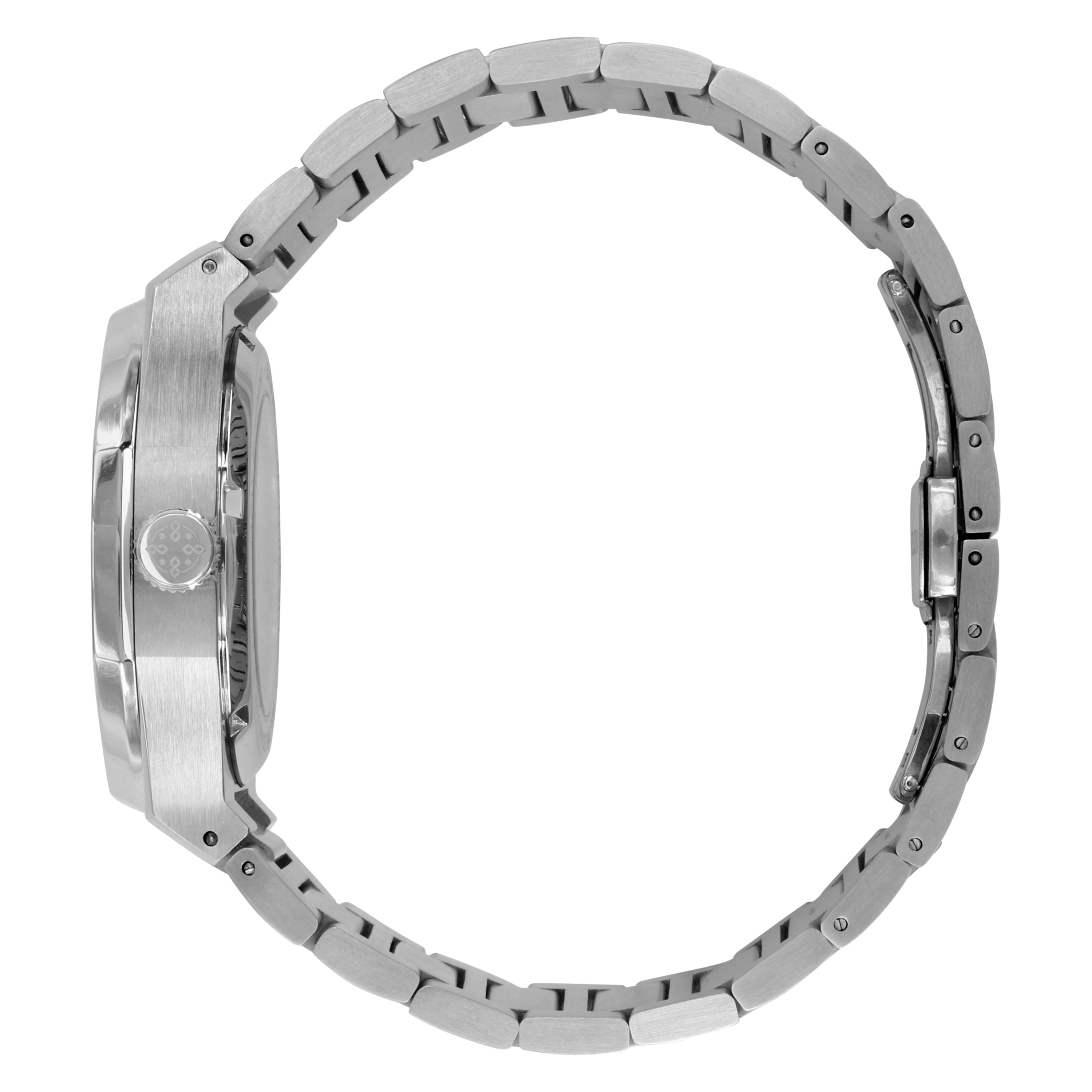 Right side of Pangino Signature black dial watch