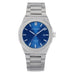 Front of Pangino Signature blue dial watch