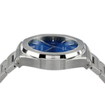Left side of Pangino Signature blue dial watch