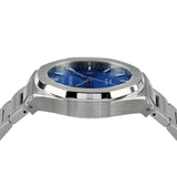 Left side of Pangino Signature blue dial watch