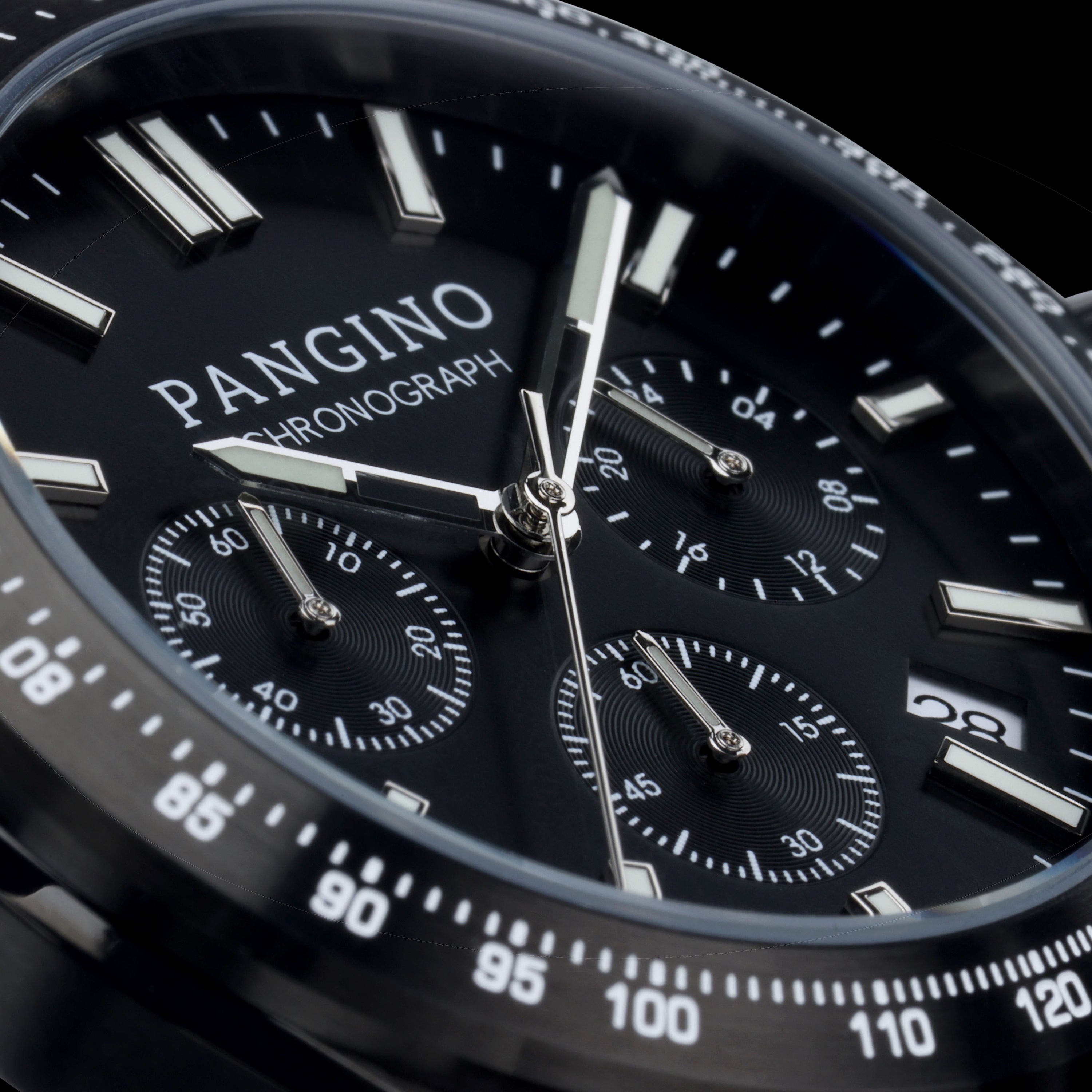 Urban Chronograph Men's Meca-Quartz Watch All Black 42mm | Pangino