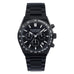 Front of Pangino Urban Chronograph all black watch