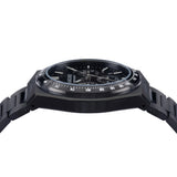 Left side of Pangino Urban Chronograph all black watch