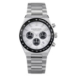 Front of Pangino Urban Chronograph panda dial watch