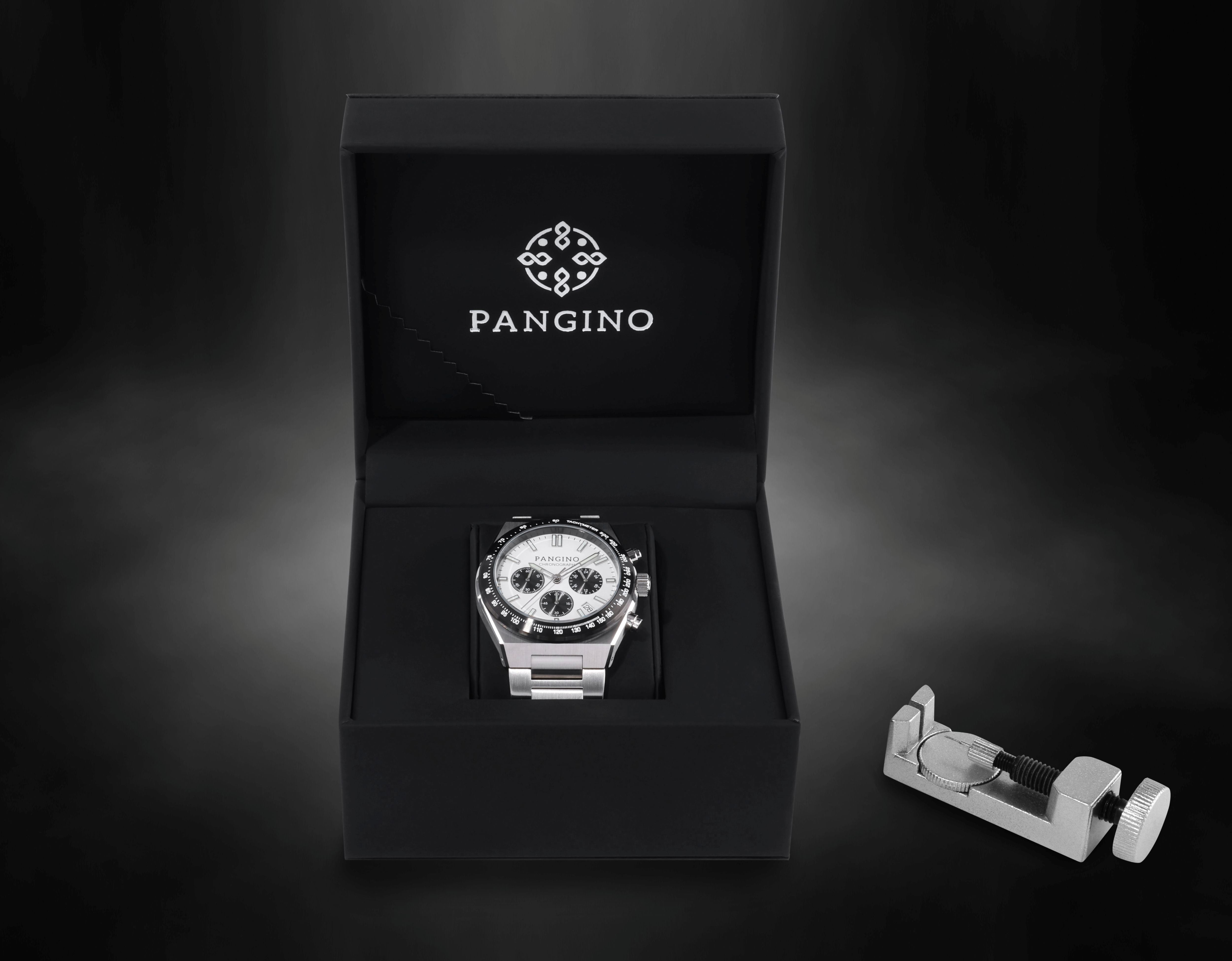 Urban Chronograph Men's Meca-Quartz Watch Panda Dial 42mm | Pangino