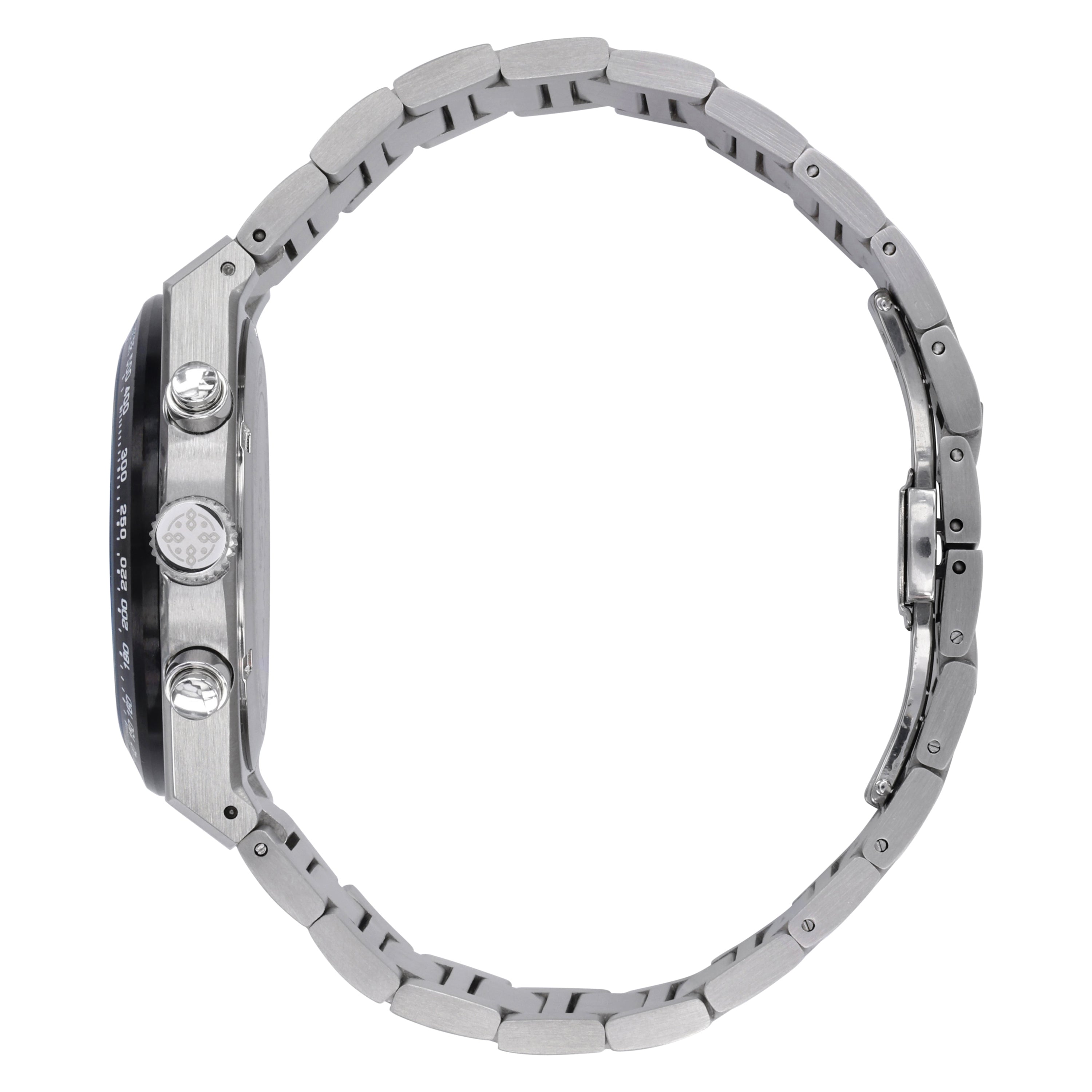 Right side of Pangino Urban Chronograph panda dial watch