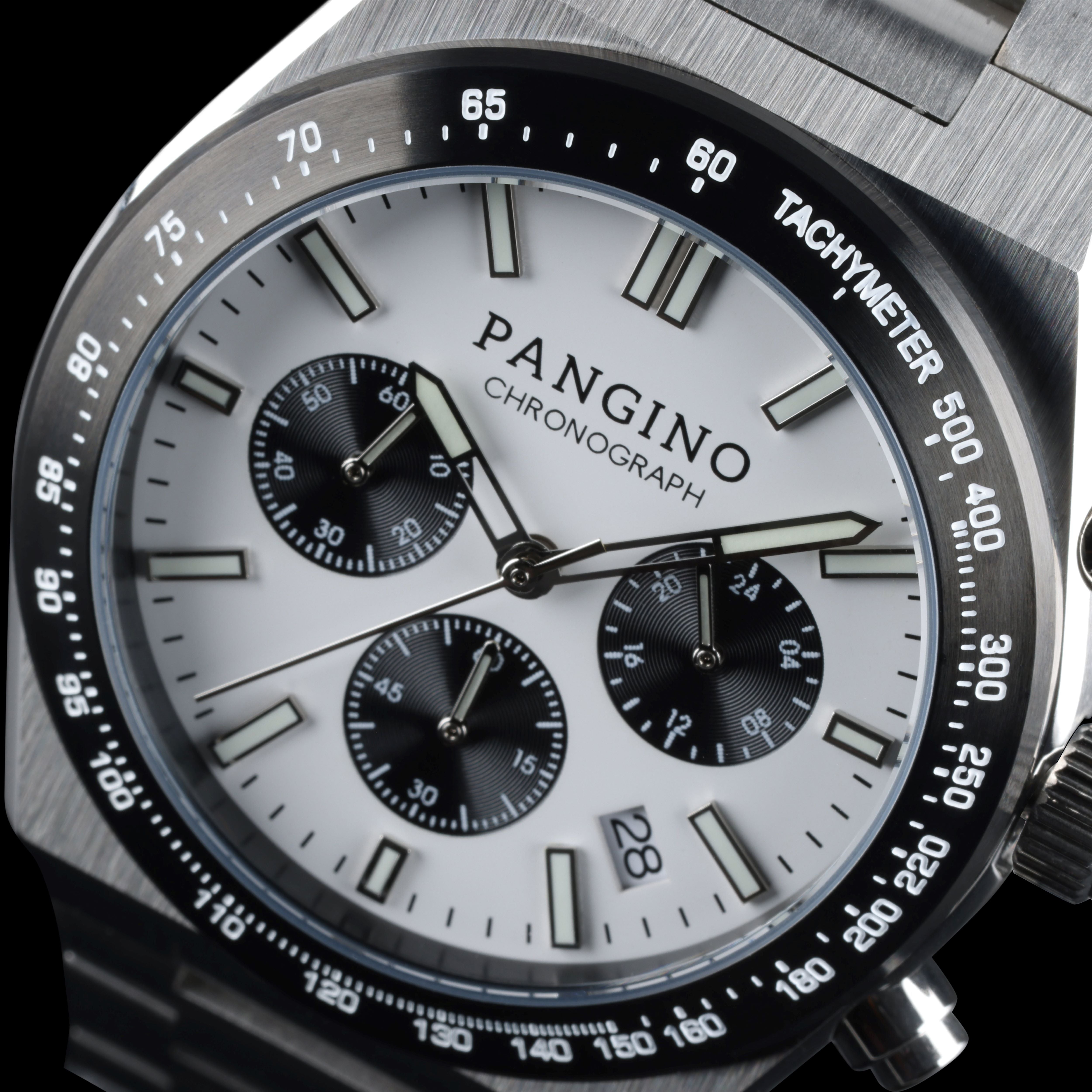 Urban Chronograph Men's Meca-Quartz Watch Panda Dial 42mm | Pangino