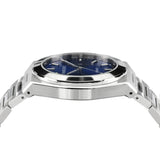 Left side of Pangino Urbanite blue dial watch